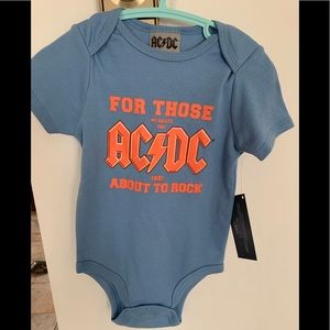 AC/DC onesie NWT 18 months